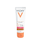 Protetor Solar Facial Vichy Capital Soleil UV-Glow  Pele Média e Negra - FPS 60 - 40 g
