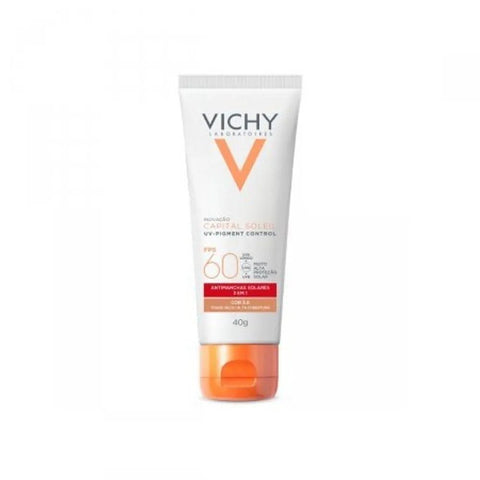 Protetor Solar Facial Vichy Capital Soleil UV-Pigment Control  Cor 3.0 - FPS 60 - 40 g