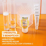 Protetor Solar Hidratante Facial Garnier Skinactive Uniform & Matte Vitamina C  FPS 30 - 40 g