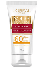Protetor Solar L'Oréal Expertise Antirrugas  Com Cor - FPS 60 - 40 g