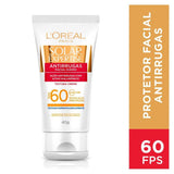 Protetor Solar L'Oréal Expertise Antirrugas  Sem Cor - FPS 60 - 40 g