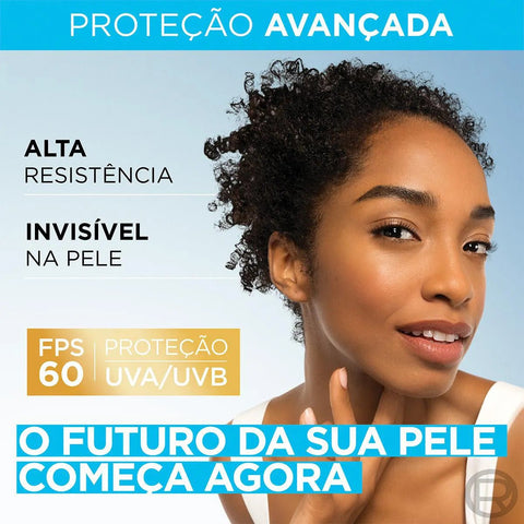 Protetor Solar L'Oréal Expertise The Invisible  Cor 5.0 - FPS 60 - 40 mL