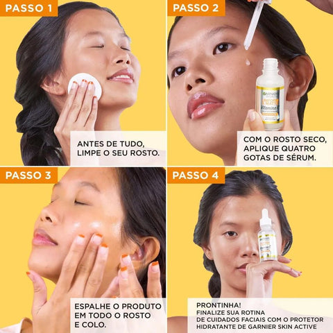 Serum Garnier Uniform & Matte Vitamina Com 15 Ml