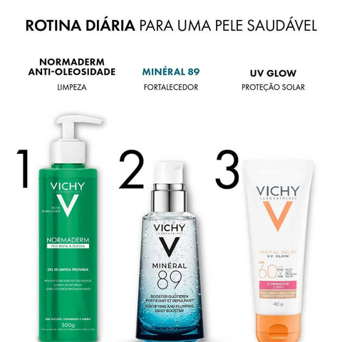 Sérum Hidratante Facial Anti-Idade Vichy Mineral 89  75 mL