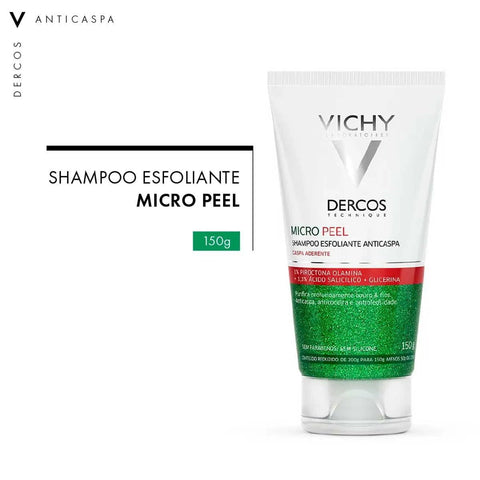 Shampoo Anticaspa Vichy Dercos  Linha Micro Peel - 150 mL