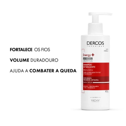 Shampoo Antiqueda Vichy Dercos  Linha Energy+ - 400 mL
