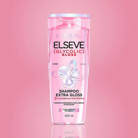 Shampoo Elseve Extra Gloss Loreal Paris Glycolic Gloss 400ml