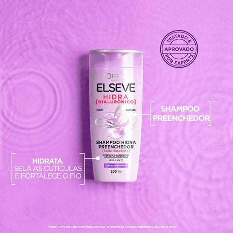 Shampoo Elseve Hidra Hialuronico 200 Ml