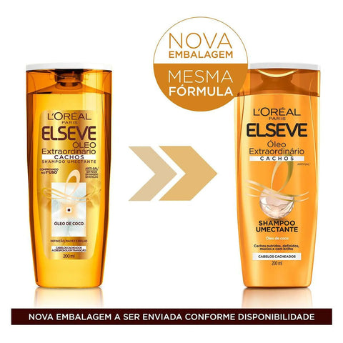 Shampoo Elseve Óleo Extraordinário Cachos 200Ml