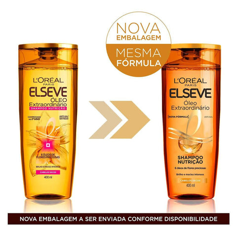 Shampoo Elseve Óleo Extraordinário Nutrição 400Ml