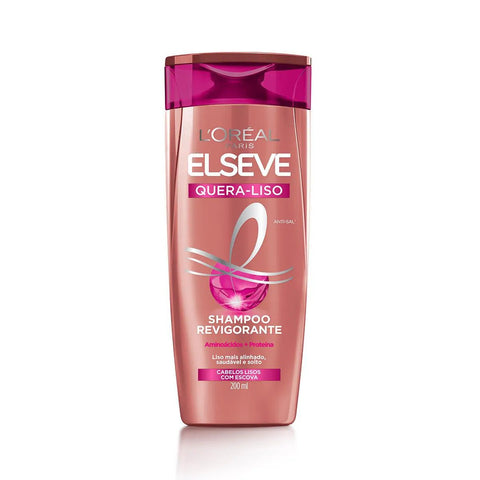 Shampoo Elseve Quera-Liso Mq Liso Com Escova 200Ml