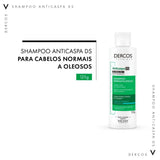 Shampoo Vichy Dercos  Linha Anticaspa DS - Cabelos Normais a Oleosos - 125 g
