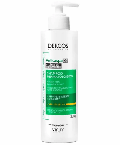 Shampoo Vichy Dercos  Linha Anticaspa DS - Cabelos Secos - 300 mL