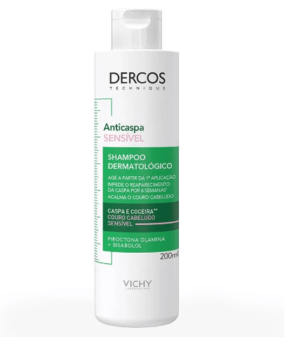 Shampoo Vichy Dercos  Linha Anticaspa Sensível - 200 mL