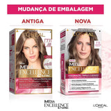 Tinta de Cabelo Permanente L'Oréal Paris Imédia Excellence Creme - Louro Cendre Natural