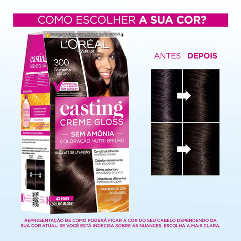 Tintura Casting 300 Castanho Escuro