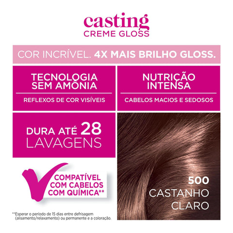 Tintura Casting 500 Castanho Claro