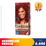 Tintura Cor & Ton Mega Colors Nº 6.646 Vermelho Cereja