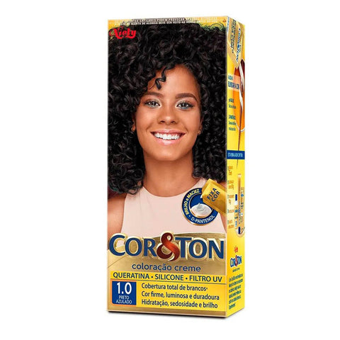 Tintura Cor & Ton Nº 1.0 Preto Azulado