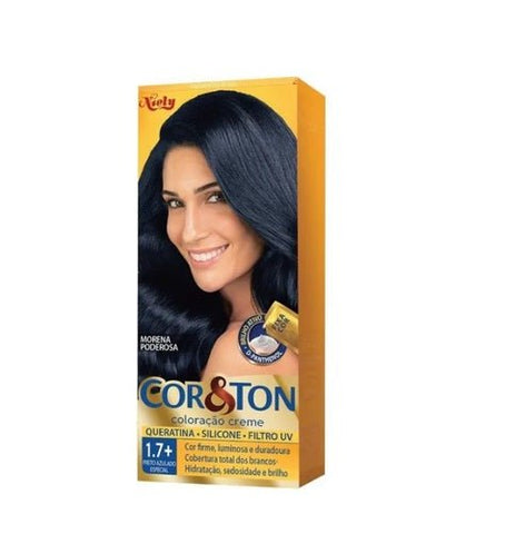 Tintura Cor & Ton Nº 1.7 Preto Azulado Especial