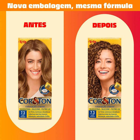 Tintura Cor & Ton Nº 7.3 Louro Dourado