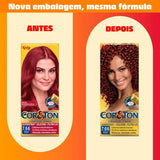 Tintura Cor & Ton Nº 7.66 Vermelho Intenso