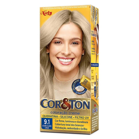 Tintura Cor & Ton Nº 9.1 Louro Claro Cinza
