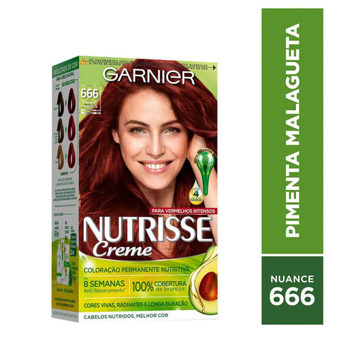 Tintura Garnier Nutrisse Creme Nº 666 Pimenta Malagueta