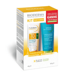 Kit Bioderma Protetor Solar Photoderm Antioleosidade + Gel Moussant Sébium  FPS 70 - 40 g + 100 mL