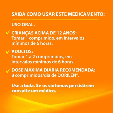 Dorilen  500mg + 10mg + 5mg - 12 Unidades - Comprimido