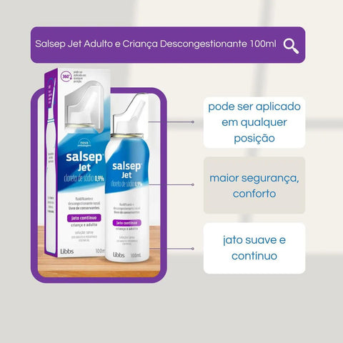 Salsep Jet  9mg/mL - 100 mL - Solução