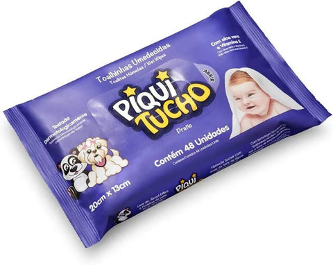 Lenço Umedecido Piquitucho Pratic Com 48 Unidades