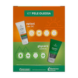 Kit Episol Pele Oleosa Protetor Solar Sec Oc + Gel de Limpeza Glycare Control  FPS 60 - 60 g + 60 g