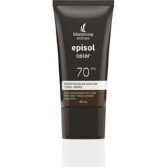 Protetor Solar Facial Episol Color  Negro - FPS 70 - 40 mL