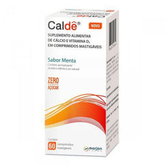 Caldê Cálcio  600 mg + 400UI - 60 Unidades - Comprimido Mastigável