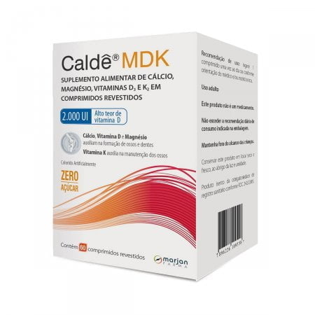 Caldê MDK  2.000UI - 60 Unidades - Comprimido