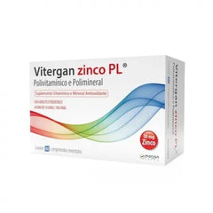 Polivitamínico Vitergan Zinco PL D  60 Unidades - Comprimido