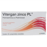 Polivitamínico Vitergan Zinco Plus  30 Unidades - Comprimido