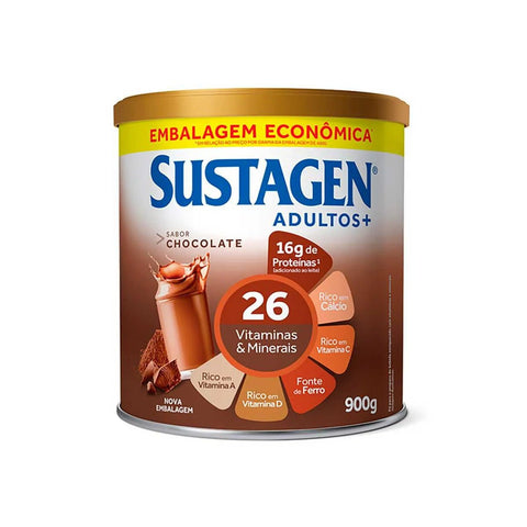 Sustagen Adultos+  Sabor Chocolate - 900 g