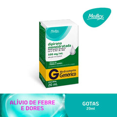 Dipirona Monoidratada (Medley)  500mg/mL - 20 mL - Solução