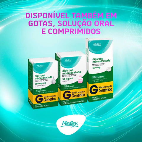 Dipirona Monoidratada (Medley)  500mg/mL - 20 mL - Solução