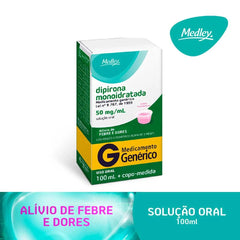 Dipirona Monoidratada (Medley)  50mg/mL - 100 mL - Solução