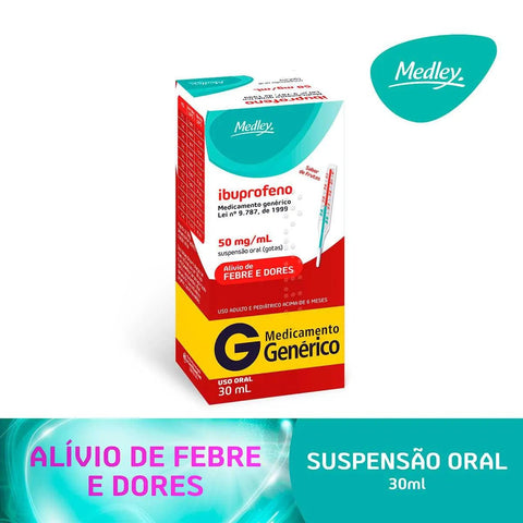 Ibuprofeno (Medley)  50mg/mL - 30 mL - Suspensão