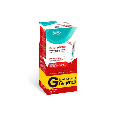 Ibuprofeno (Medley)  50mg/mL - 30 mL - Suspensão