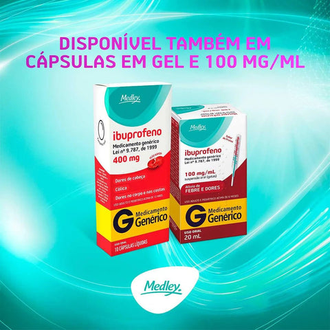 Ibuprofeno (Medley)  50mg/mL - 30 mL - Suspensão