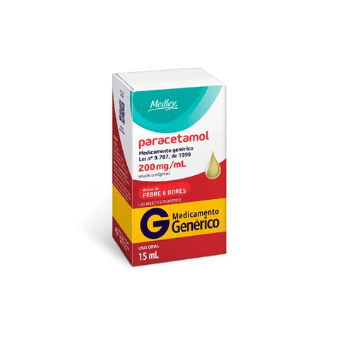 Paracetamol (Medley)  200mg/mL - 15 mL - Solução