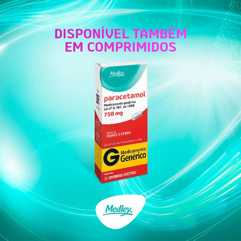 Paracetamol (Medley)  200mg/mL - 15 mL - Solução
