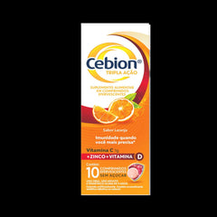 Vitamina C Cebion Tripla Ação  10 Unidades - Comprimido
