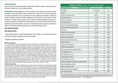 Polivitamínico Quelatus Bari  60 Unidades - Comprimido (A1)