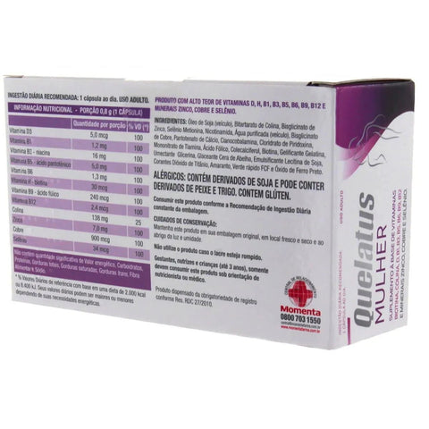 Polivitamínico Quelatus Mulher  30 Unidades - Cápsula